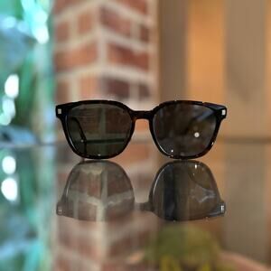 FENDI FE40001U 52N Tortoise Shell Acetate Square Sunglasses